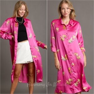 Luxe Jungle Shirt Dress